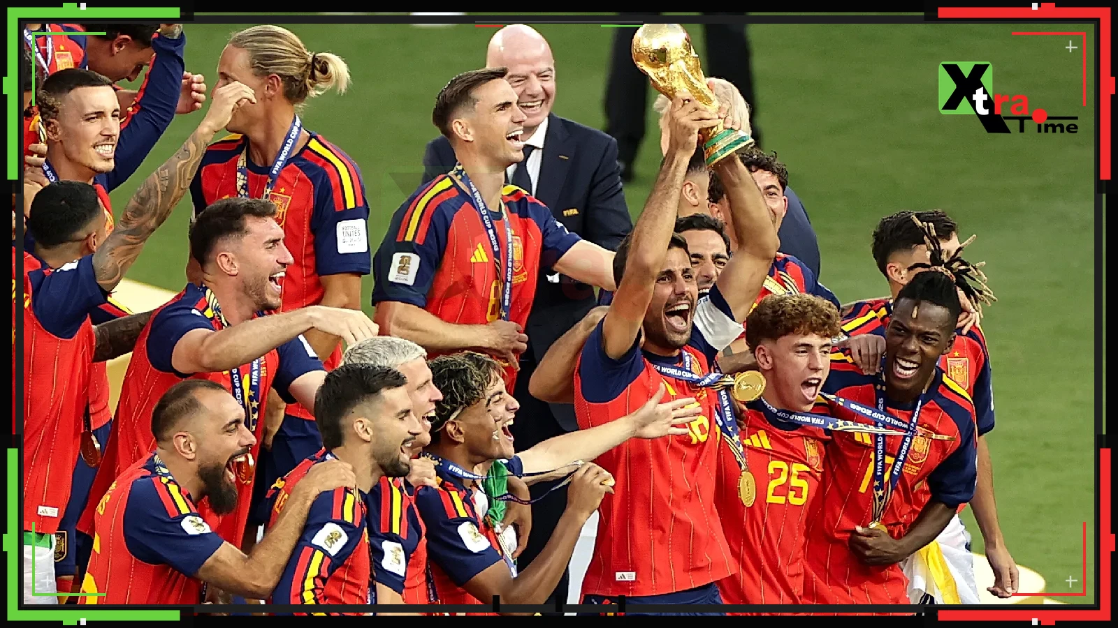 Spain move to No.1 in the FIFA rankings; Argentina move to No.2 while Portugal drops out of the top five