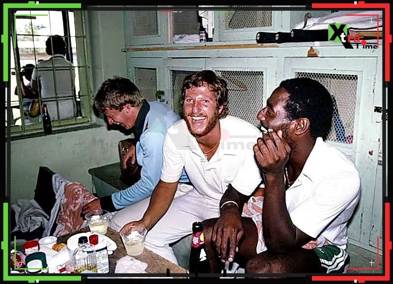 Sir Viv Richards once hit sixes while being "blind" due to a night out with Sir Ian Botham