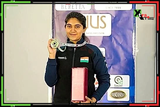 Esha Singh won gold at the Shooting World Cup by defeating Olympic medalist Manu Bhaker